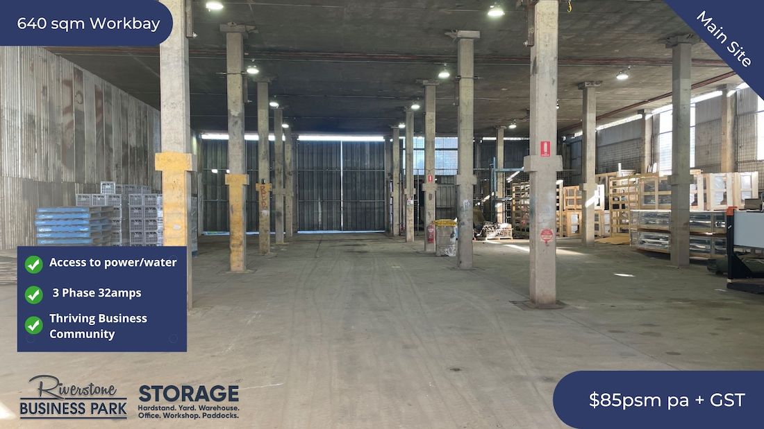 640sqm Warehouse Workbay - Riverstone Business Park