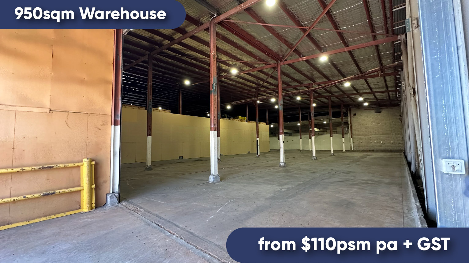 950sqm Warehouse for Lease Riverstone Business Park from 110 - 1