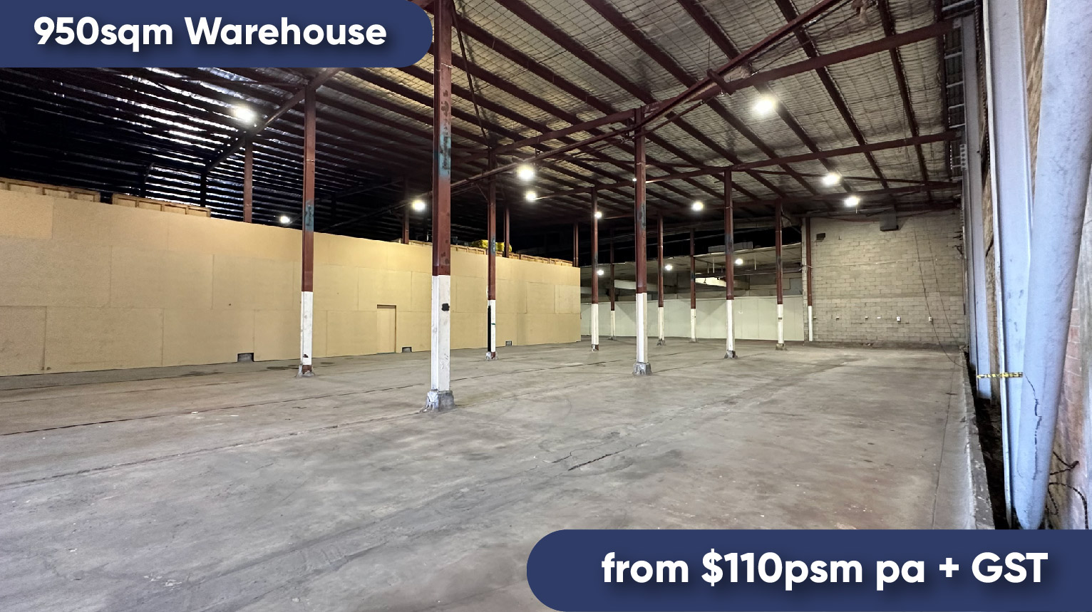 950sqm Warehouse for Lease Riverstone Business Park from 110 - 2