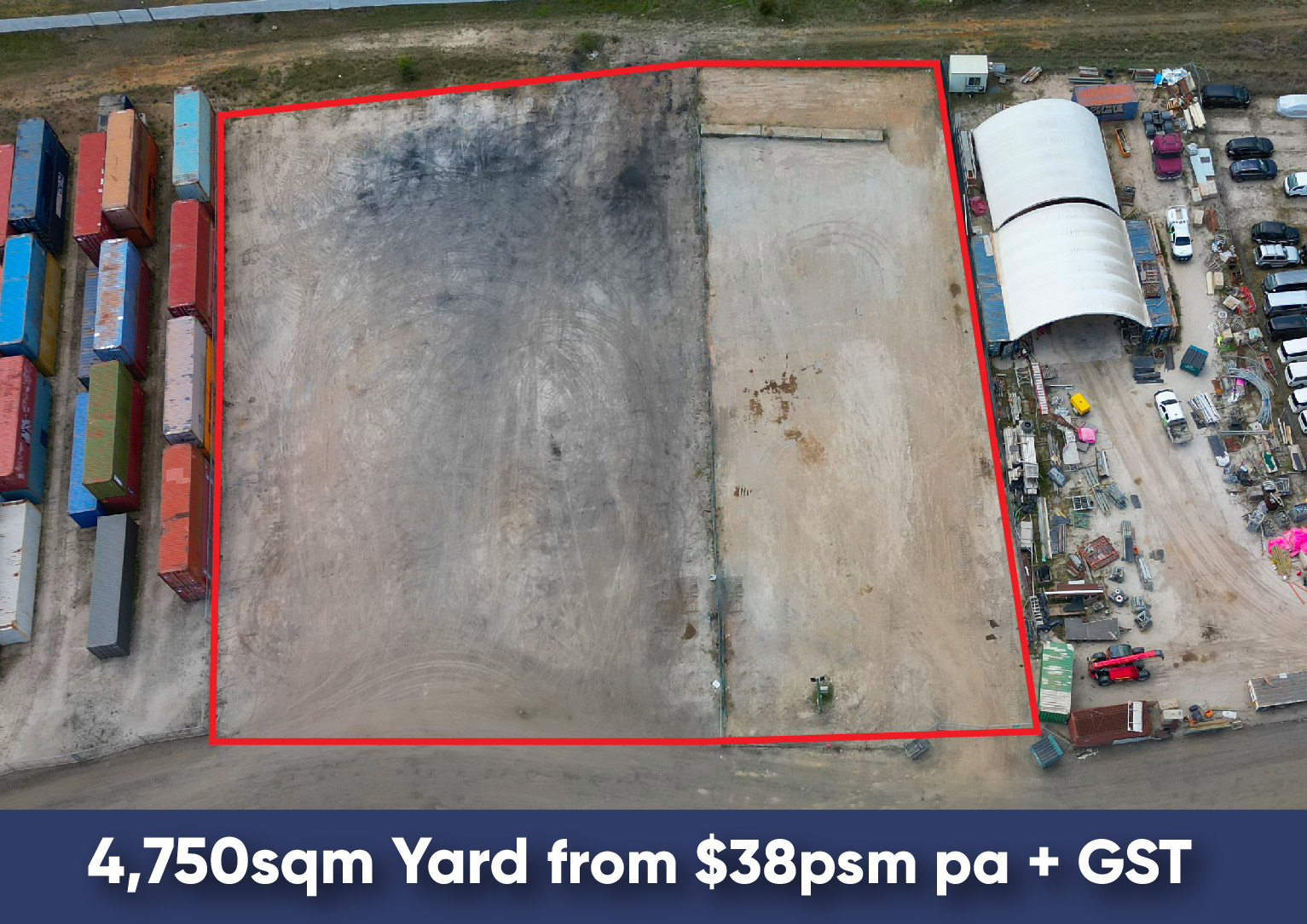 4750sqm Hardstand Yard to Lease Vineyard - Riverstone Business Park